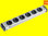 6-fach Aluminium-Universal Steckdosenleiste mit 5,0m Kabel-Zuleitung 1,5mm² 0600x00062035