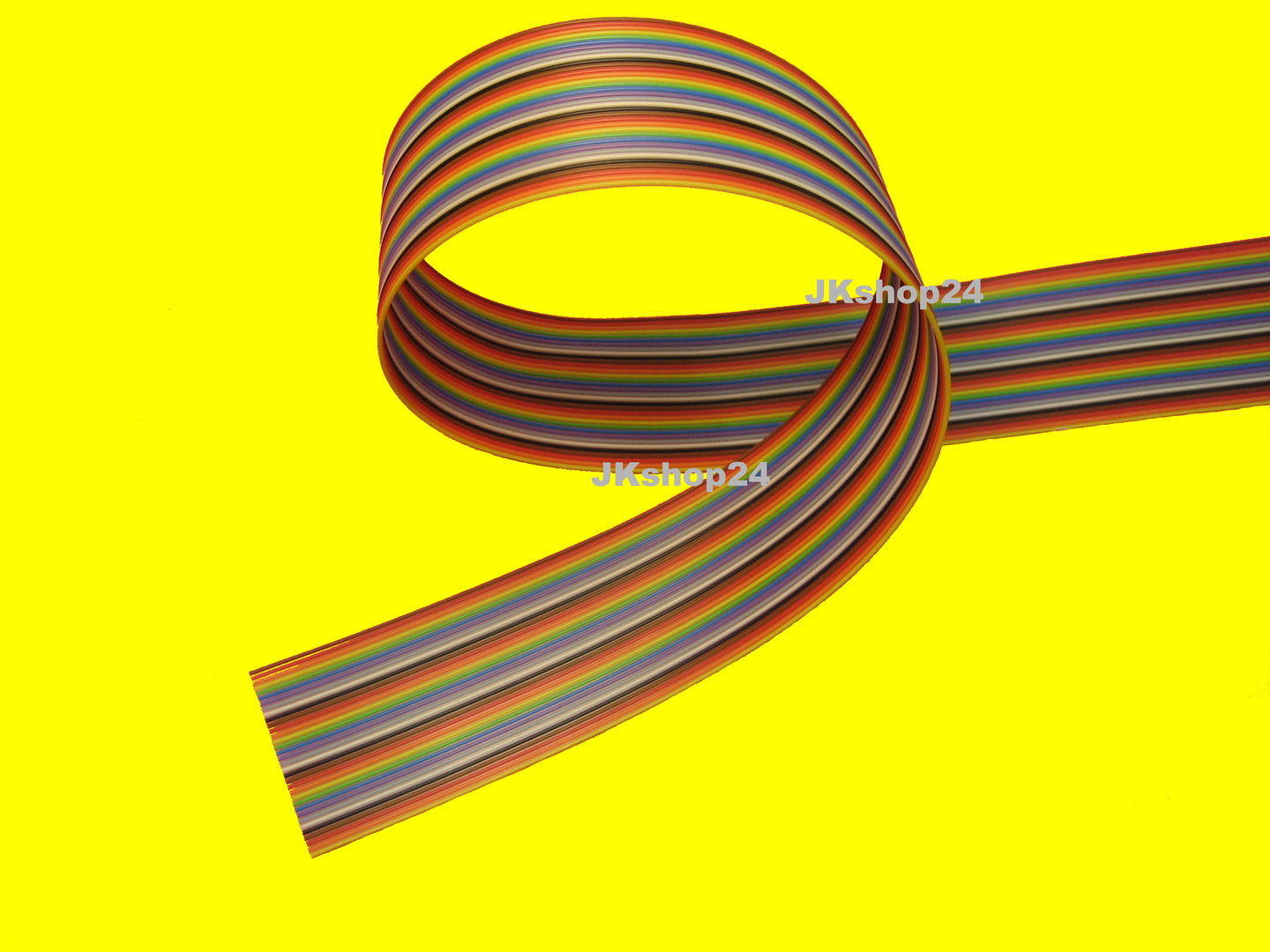 3 m Flachbandkabel AWG28 Kabel 20polig Flachkabel 1,27mm grau 0,97€/m 083299 