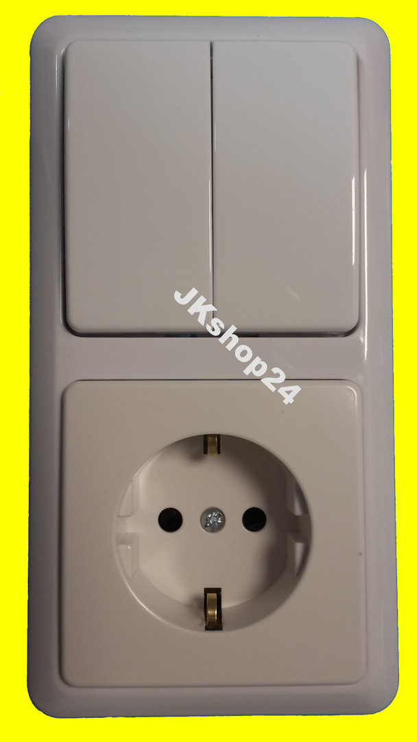 Lichtschalter Set 2 Taste Funkschalter mit mini Empfänger IP66 Wasserdichter LED 
