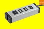 USB Aluminium Multilader 6-Port 7,2 A 0601x09032033 mit 3-Meter-Zuleitung